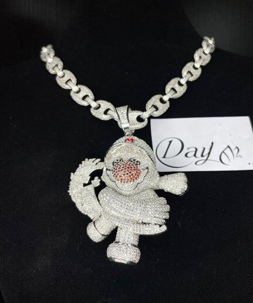 hip hop iced out gold sliver color red nose clown pendant cartoon character mens hiphop jewelry9394175, Silver
hip hop iced out gold sliver color red nose clown pendant cartoon character mens hiphop jewelry9394175, Silver