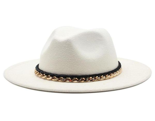 fashion iron chain felt fedora mens jzz hats gentleman cotton winter women yellow purple wide brim hat chapeau femme 18color1610501, Blue;gray
fashion iron chain felt fedora mens jzz hats gentleman cotton winter women yellow purple wide brim hat chapeau femme 18color1610501, Blue;gray