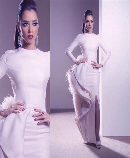 white feather long mermaid evening dresses 2020 high neck long sleeves evening gowns high side slit arabic evening dress2480699, Black;red
white feather long mermaid evening dresses 2020 high neck long sleeves evening gowns high side slit arabic evening dress2480699, Black;red
