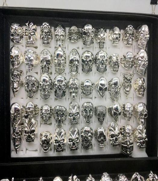 whole 50pcslot gothic big skull ring bohemian punk vintage antique silver mix style mens fashion jewelry skeleton ring size 25552327
whole 50pcslot gothic big skull ring bohemian punk vintage antique silver mix style mens fashion jewelry skeleton ring size 25552327