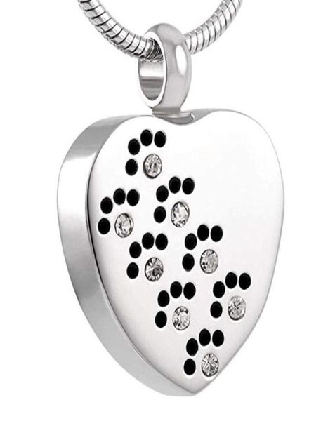 pet cremation jewelry hold crystal paw print heart stainless steel memorial necklace for ashes for dog keepsake urn pendant jewell7897445, Silver
pet cremation jewelry hold crystal paw print heart stainless steel memorial necklace for ashes for dog keepsake urn pendant jewell7897445, Silver