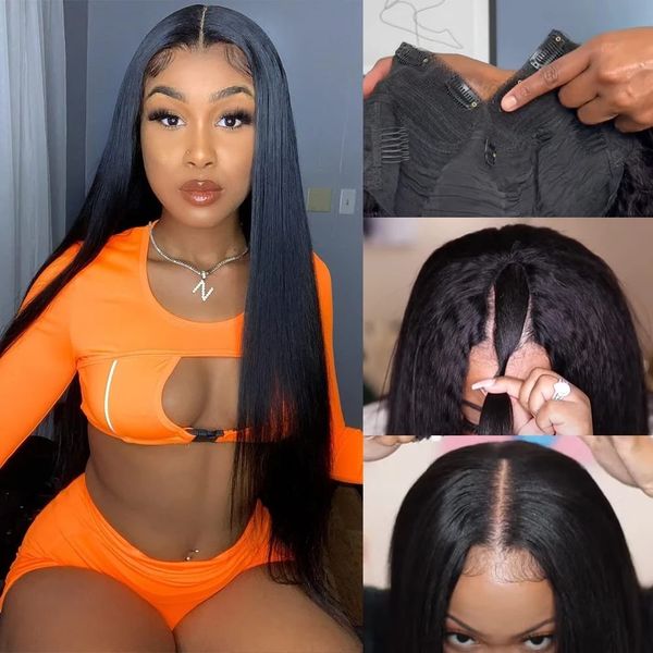 graww straight v part wig natural brazilian human hair long wigs for black women 180 density remy hair glueless wigs, Black;brown
graww straight v part wig natural brazilian human hair long wigs for black women 180 density remy hair glueless wigs, Black;brown