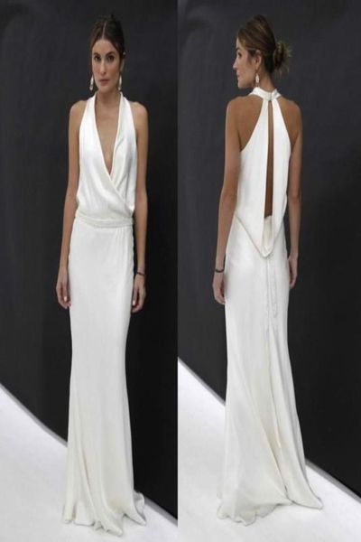 fashion mermaid beach wedding dresses halter deep v neck boho bridal gown backless satin vestidos de novia8251684, White
fashion mermaid beach wedding dresses halter deep v neck boho bridal gown backless satin vestidos de novia8251684, White