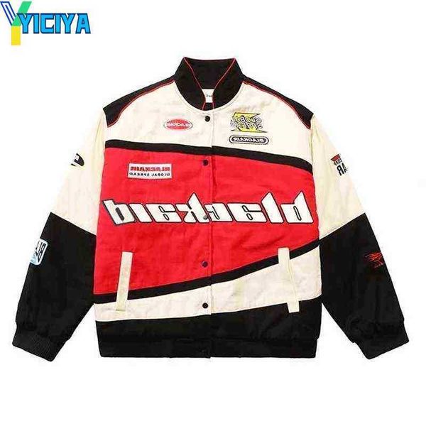 yiciya men's jackets hip hop racing jacket men vintage streetwear letter printed motorcycle jackets mens spring baseball coat chaquetas, Black;brown
yiciya men's jackets hip hop racing jacket men vintage streetwear letter printed motorcycle jackets mens spring baseball coat chaquetas, Black;brown