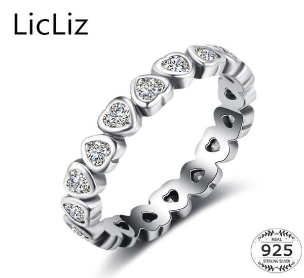 licliz 925 sterling silver heart ring women micro pave cubic zirconia eternity ring forever wedding band stackable rings lr0475 y19646199, Slivery;golden
licliz 925 sterling silver heart ring women micro pave cubic zirconia eternity ring forever wedding band stackable rings lr0475 y19646199, Slivery;golden