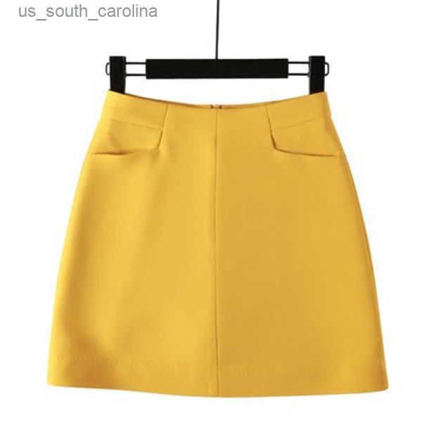 women summer short skirts a-line chic ladies tailored mini skirts midiskirts girls thin high waist fashion pockets favourable l230522, Black
women summer short skirts a-line chic ladies tailored mini skirts midiskirts girls thin high waist fashion pockets favourable l230522, Black