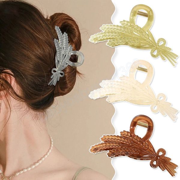 creative summer new high-end ear of wheat fashion wild large clip elegant temperament back head hairpin, Slivery;white
creative summer new high-end ear of wheat fashion wild large clip elegant temperament back head hairpin, Slivery;white