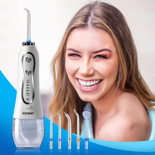 toothbrush azdent hf5 portable electric water floss 5 modes oral irrigator 300ml tank usb rechargeable teeth cleaner 5 jet tips oral floss
toothbrush azdent hf5 portable electric water floss 5 modes oral irrigator 300ml tank usb rechargeable teeth cleaner 5 jet tips oral floss