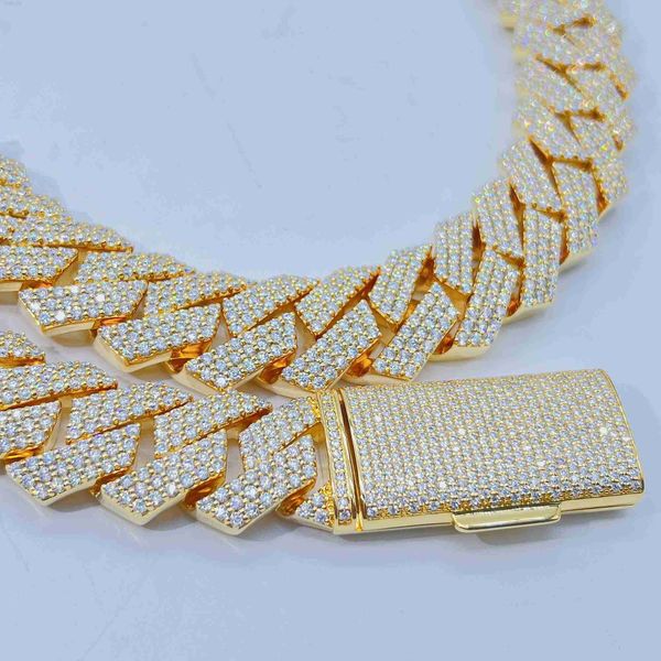 hip hop jewelry 20mm width icedout luxury custom moissanite pass diamond tester cuban link chain, Silver
hip hop jewelry 20mm width icedout luxury custom moissanite pass diamond tester cuban link chain, Silver