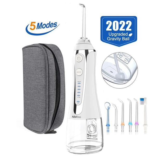 toothbrush h2ofloss water flosser professional cordless dental oral irrigator 300ml portable usb rechargeable ipx7 waterproof 5 modes 6 jet
toothbrush h2ofloss water flosser professional cordless dental oral irrigator 300ml portable usb rechargeable ipx7 waterproof 5 modes 6 jet