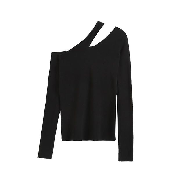 polos polo tshirt for summer autumn irregular offshoulder knitwear chic solid color pullover longsleeved slim everyday ladies top, White
polos polo tshirt for summer autumn irregular offshoulder knitwear chic solid color pullover longsleeved slim everyday ladies top, White