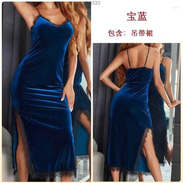 5f7e 3uaj camisoles & tanks autumn/winter deep v pajamas women's long halter nightdress velvet lace temptation backless, White
5f7e 3uaj camisoles & tanks autumn/winter deep v pajamas women's long halter nightdress velvet lace temptation backless, White