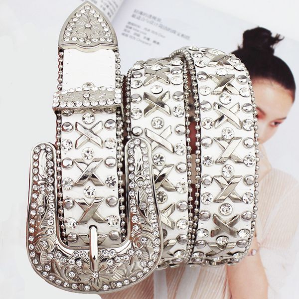new trendy fashion designer casual chic stylish belt sparkling diamond rhinestone bling crocodile leather belt for woman adjustable pin buck, Black;brown
new trendy fashion designer casual chic stylish belt sparkling diamond rhinestone bling crocodile leather belt for woman adjustable pin buck, Black;brown