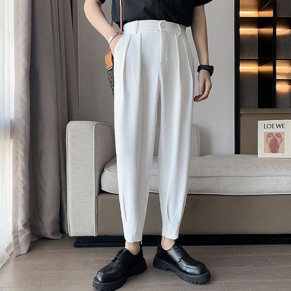 pants elasticity high waist men casual suit pants 2022 summer thin section drape sweatpants fashion men anklelength harem pants green, Black
pants elasticity high waist men casual suit pants 2022 summer thin section drape sweatpants fashion men anklelength harem pants green, Black