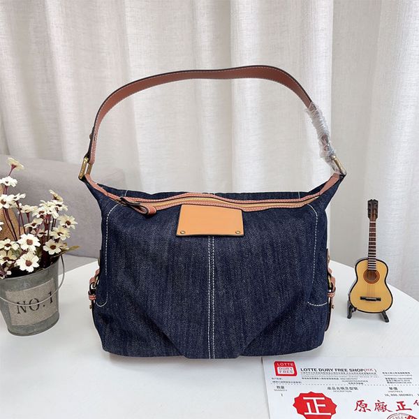 denim shoulder bags fashion underarm bag large capacity totes designer handbags purse genuine leather shoulder straps canvas lined zipper cl
denim shoulder bags fashion underarm bag large capacity totes designer handbags purse genuine leather shoulder straps canvas lined zipper cl