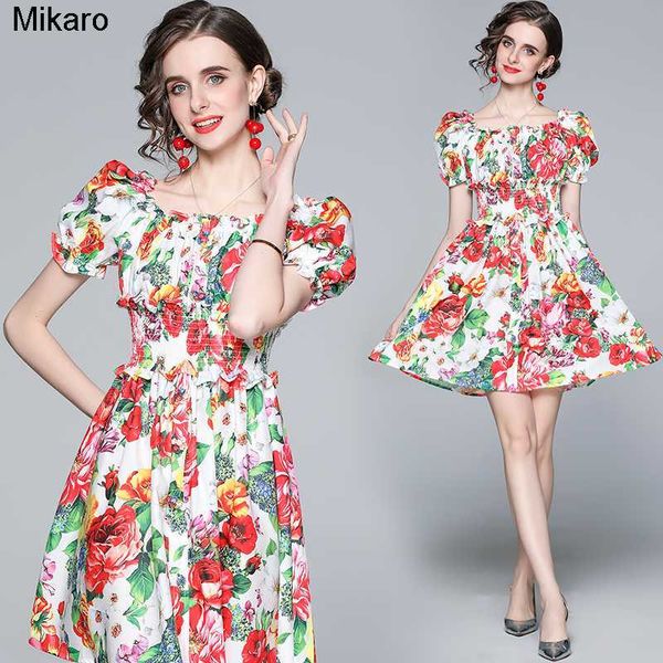 mikaro summer mini floral dress slash neck designer runway ladies casual vacation swing dresses off shoulder slim printed bohemian beach sho, Black;gray
mikaro summer mini floral dress slash neck designer runway ladies casual vacation swing dresses off shoulder slim printed bohemian beach sho, Black;gray