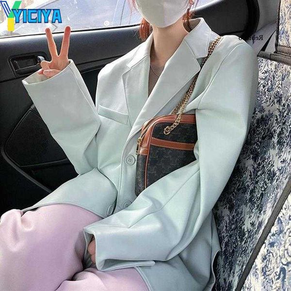 yiciya women's jackets oversize casual streetwear faux leather jacket women autumn winter loose korean fashion long sleeve pu coat, Black;brown
yiciya women's jackets oversize casual streetwear faux leather jacket women autumn winter loose korean fashion long sleeve pu coat, Black;brown
