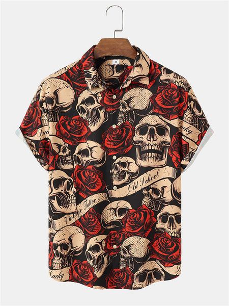 summer casual d skeleton men's hawaiian shirt available for ordering xbup, White;black
summer casual d skeleton men's hawaiian shirt available for ordering xbup, White;black