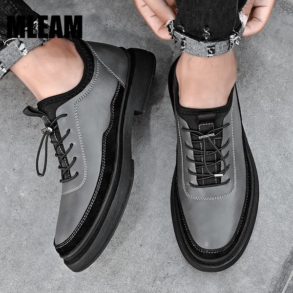 men casual leather shoes mens fashion lace up lightweight breathable flats shoes luxury brand mens outdoor walking sneakers new, Black
men casual leather shoes mens fashion lace up lightweight breathable flats shoes luxury brand mens outdoor walking sneakers new, Black