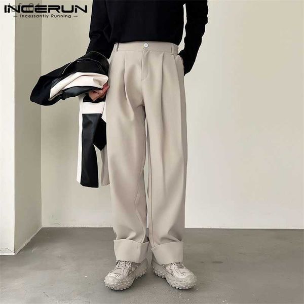 men's pants 2023 men pants solid color button streetwear joggers korean straight trousers men pleated loose casual long pants s-5xl inc, Black
men's pants 2023 men pants solid color button streetwear joggers korean straight trousers men pleated loose casual long pants s-5xl inc, Black