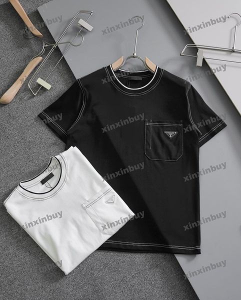 xinxinbuy men designer tee t shirt 23ss patch white line milan metal triangle label short sleeve cotton women black 318674 s-2xl, Black;brown
xinxinbuy men designer tee t shirt 23ss patch white line milan metal triangle label short sleeve cotton women black 318674 s-2xl, Black;brown