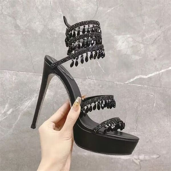 tassels crystal women sandals ankle wrap thick sole platfform shoes summer gladiator dress pumps party high heels black stiletto
tassels crystal women sandals ankle wrap thick sole platfform shoes summer gladiator dress pumps party high heels black stiletto
