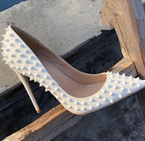 new 2021 fashion white rivet high heels women039s shoes patent leather stiletto slim heels 10cm pointed bride shiny white 9005194, Black
new 2021 fashion white rivet high heels women039s shoes patent leather stiletto slim heels 10cm pointed bride shiny white 9005194, Black