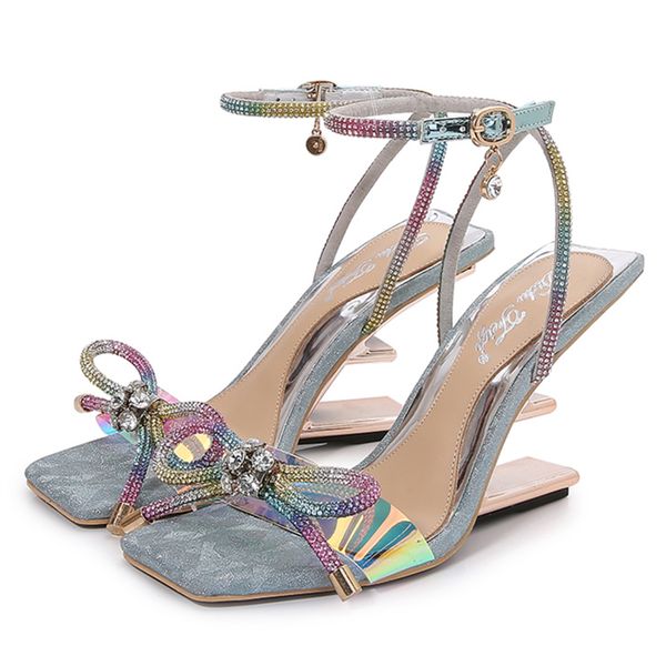 letter strange heel women sandals crystal bowknot high heels wedding dress pumps ladies wedge shoes summer gladiator slippers, Black
letter strange heel women sandals crystal bowknot high heels wedding dress pumps ladies wedge shoes summer gladiator slippers, Black