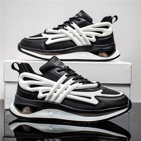 new men sneakers mesh lace up breathable chunky shoes mens platform outdoor sports shoes fashion casual walking trainers 39-44, Black
new men sneakers mesh lace up breathable chunky shoes mens platform outdoor sports shoes fashion casual walking trainers 39-44, Black