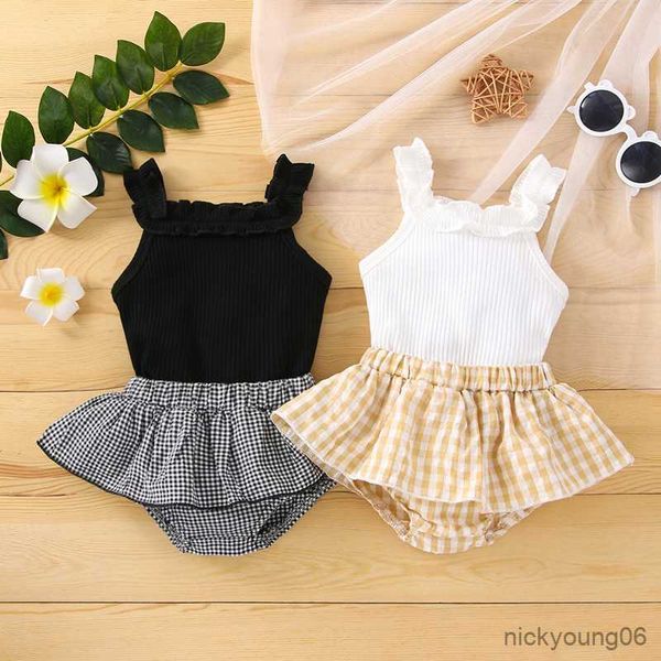clothing sets 0-24m neworn girls outfits sleeveless romper plaid short with skirts 2pcs summer baby suits, White
clothing sets 0-24m neworn girls outfits sleeveless romper plaid short with skirts 2pcs summer baby suits, White