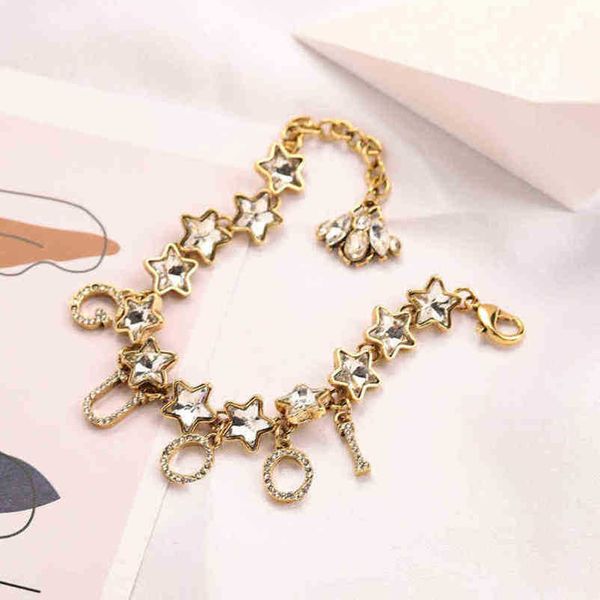 designer jewelry bracelet necklace ring accessories bee five pointed star inlaid diamond bracelet female personality ancient gold hand high, Black
designer jewelry bracelet necklace ring accessories bee five pointed star inlaid diamond bracelet female personality ancient gold hand high, Black