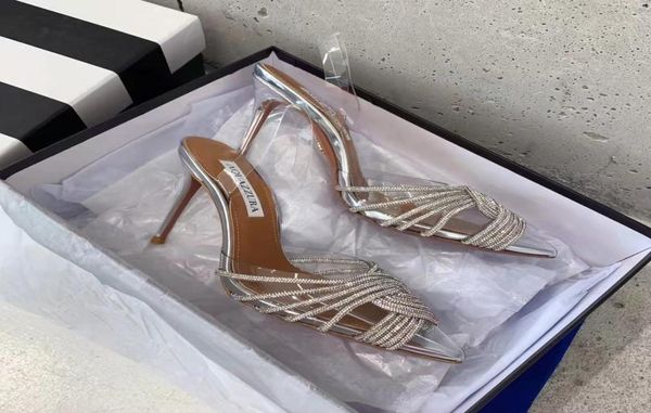 new season shoes aquazzura pumps gatsby sling 105 clear pvc party sandals stiletto heel crystals knot italy6821672, Black
new season shoes aquazzura pumps gatsby sling 105 clear pvc party sandals stiletto heel crystals knot italy6821672, Black