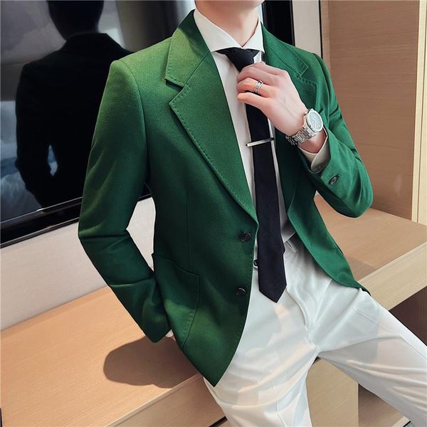 blazers green brown suit jacket casual trendy men blazer masculino british daily men blazer hombre fashion big collar slim fit suit coat, White;black
blazers green brown suit jacket casual trendy men blazer masculino british daily men blazer hombre fashion big collar slim fit suit coat, White;black