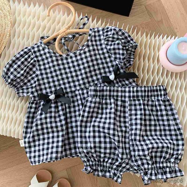 clothing sets back to school outfit for girls summer cotton plaid shirts and short pants pieces kids boutique, White
clothing sets back to school outfit for girls summer cotton plaid shirts and short pants pieces kids boutique, White