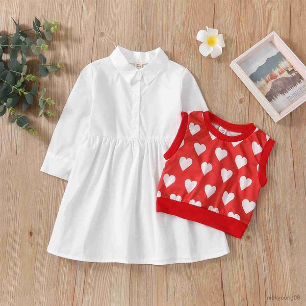 clothing sets 1-6y autumn fashion children girls kids white shirts dressandheart print vest outfits
clothing sets 1-6y autumn fashion children girls kids white shirts dressandheart print vest outfits