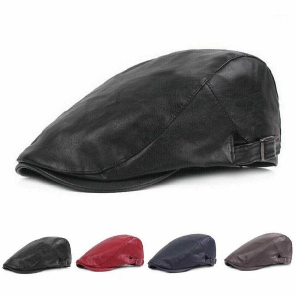 hirigin british style men classic pu leather plaid gatsby golf beret newsboy ivy hat vintage flat cap18473754, Blue;gray
hirigin british style men classic pu leather plaid gatsby golf beret newsboy ivy hat vintage flat cap18473754, Blue;gray