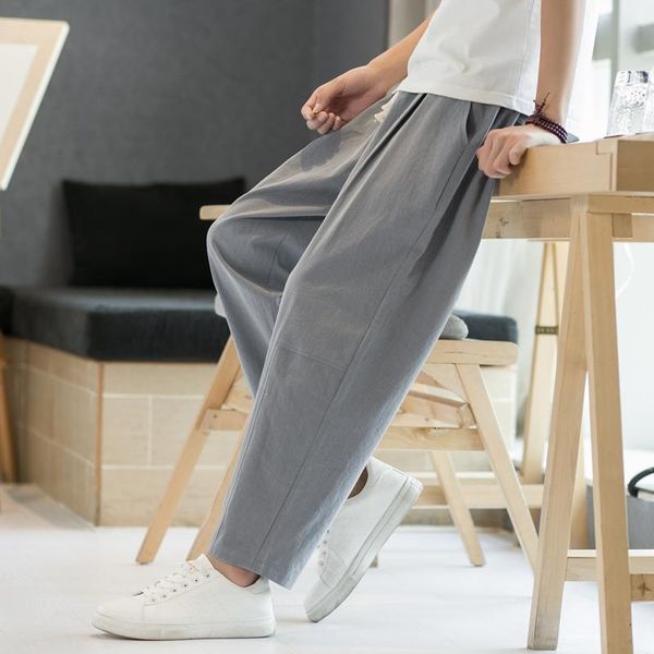 pants cotton linen casual harem pants men joggers man summer trousers male chinese style pants harajuku clothes, Black
pants cotton linen casual harem pants men joggers man summer trousers male chinese style pants harajuku clothes, Black