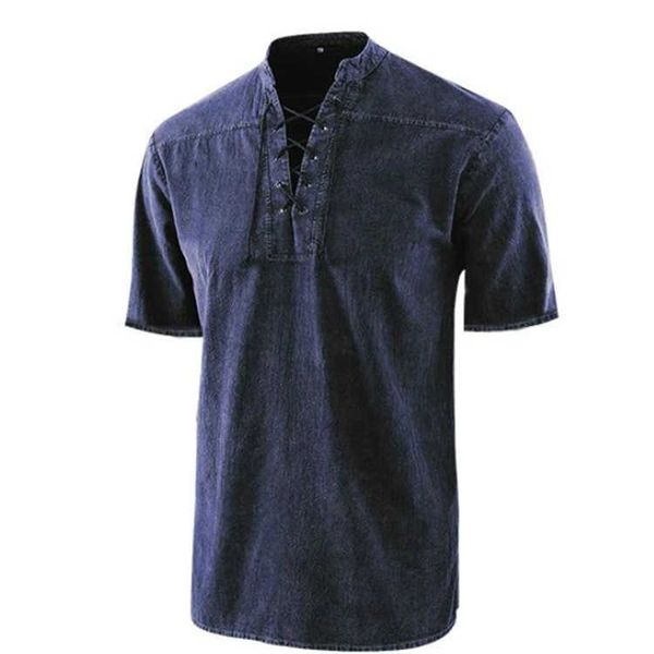 men's new solid up standing neck casual short sleeve shirt 8cowj, White;black