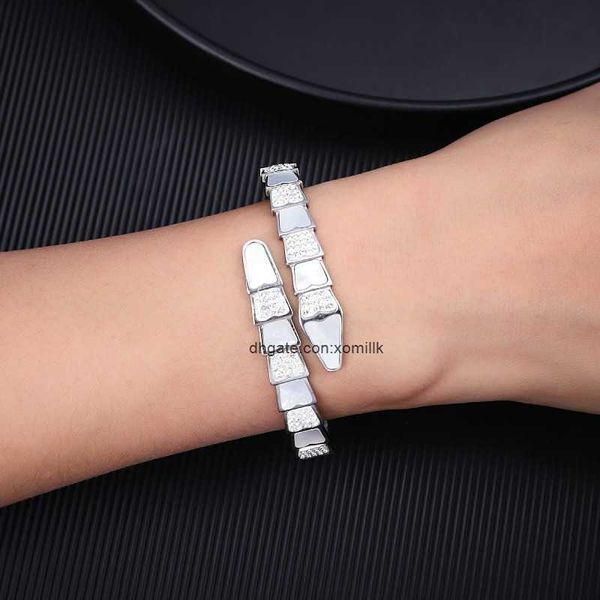 designer luxury belgary brand bracelet fashion snake shaped fritillaria gold silver titanium steel 18 k gold ins wind gold plated diamond no, Black
designer luxury belgary brand bracelet fashion snake shaped fritillaria gold silver titanium steel 18 k gold ins wind gold plated diamond no, Black