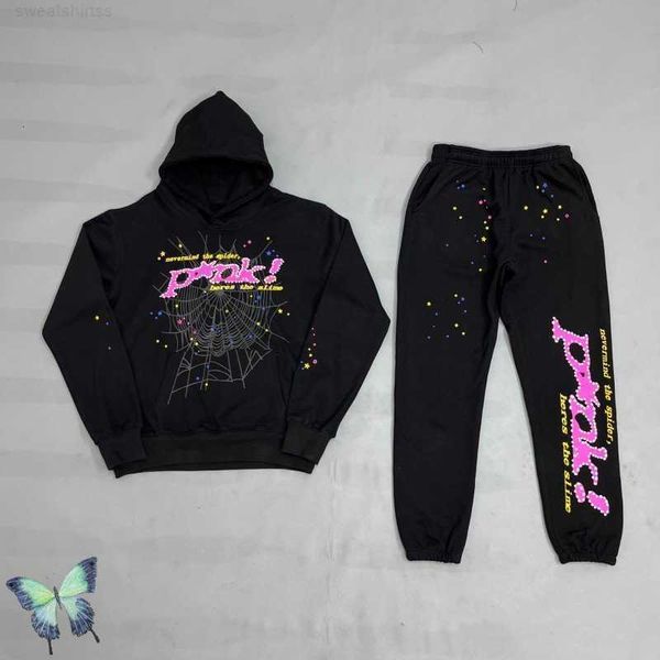 black sp5der tracksuit 555555 foam print pink drill diamonds spider hoodie sweatshirt set men women sweatpants
black sp5der tracksuit 555555 foam print pink drill diamonds spider hoodie sweatshirt set men women sweatpants