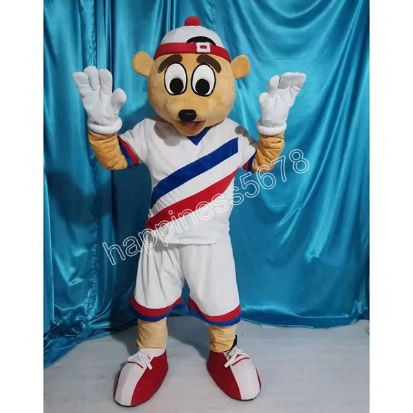 bear wearing a hat mascot costume theme fancy dress ad apparel festival dress, Red;yellow
bear wearing a hat mascot costume theme fancy dress ad apparel festival dress, Red;yellow