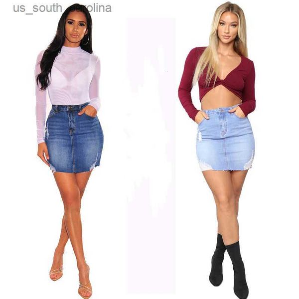 new summer clothing women's ripped denim short skirt fashion skinny stretch jeans mini skirt s-2xl drop shipping l230522, Black
new summer clothing women's ripped denim short skirt fashion skinny stretch jeans mini skirt s-2xl drop shipping l230522, Black