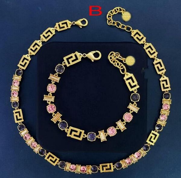 micro inlays crystal greece meander pattern splicing chain choker necklace bracelet earring ear stud banshee designer jewelry birthday festi, Silver
micro inlays crystal greece meander pattern splicing chain choker necklace bracelet earring ear stud banshee designer jewelry birthday festi, Silver