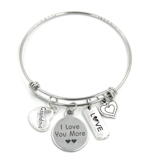 new arrival stainless steel bracelet adjustable wire bangle family charms bracelet grandma gifts jewelry5818250, Golden;silver
new arrival stainless steel bracelet adjustable wire bangle family charms bracelet grandma gifts jewelry5818250, Golden;silver