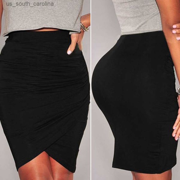 skirts lady female short skirt knee length skirt solid color pleated high waist slim hip elastic elegant tight clubwear vestidos l230522, Black
skirts lady female short skirt knee length skirt solid color pleated high waist slim hip elastic elegant tight clubwear vestidos l230522, Black