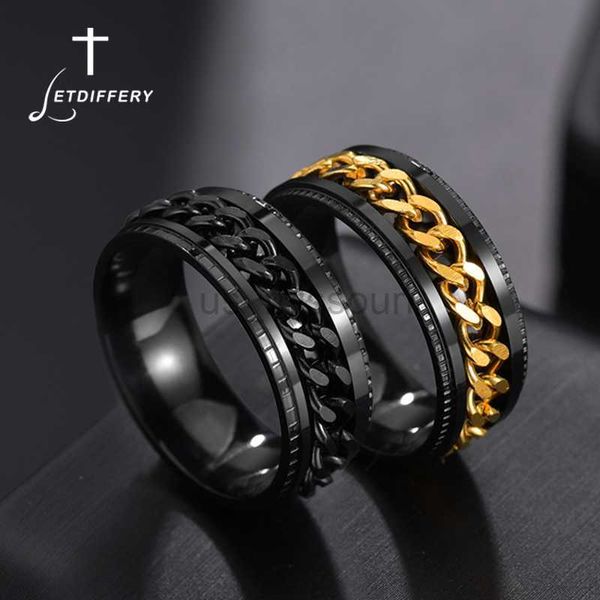 band rings letdiffery cool stainless steel rotatable men ring spinner chain punk women jewelry for party gift j230531, Silver
band rings letdiffery cool stainless steel rotatable men ring spinner chain punk women jewelry for party gift j230531, Silver