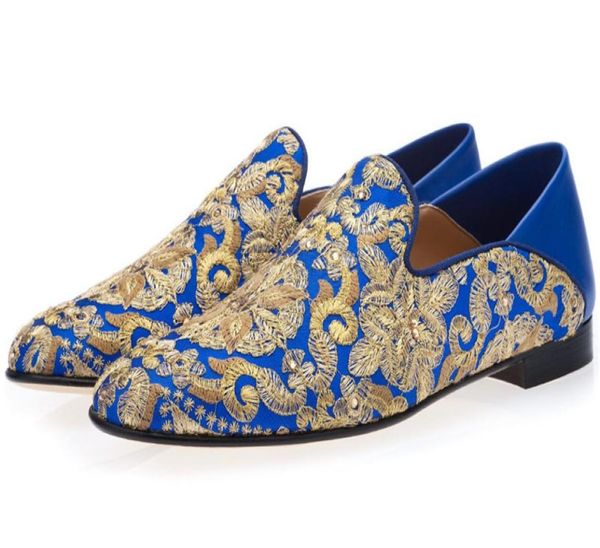 gold embroidery loafers hombre moccasins flat heel blue groom wedding dress shoes big size euro 38465058958, Black
gold embroidery loafers hombre moccasins flat heel blue groom wedding dress shoes big size euro 38465058958, Black