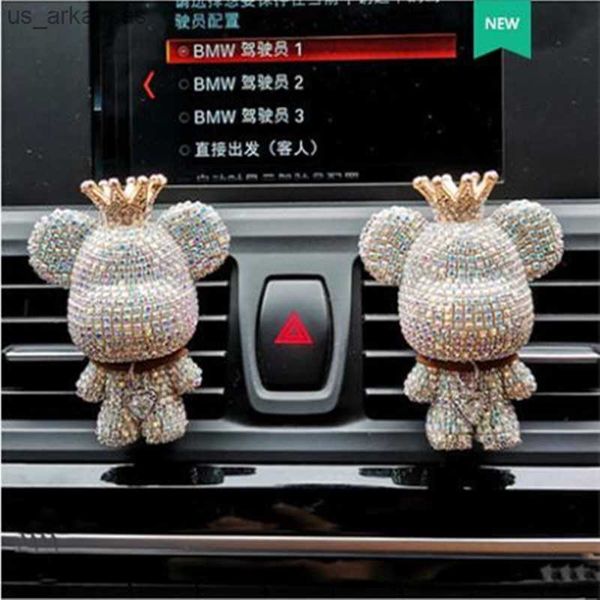 creative new product car air outlet perfume clip diamond violent bear fragrance light cute ornament decoration supplies l230523
creative new product car air outlet perfume clip diamond violent bear fragrance light cute ornament decoration supplies l230523