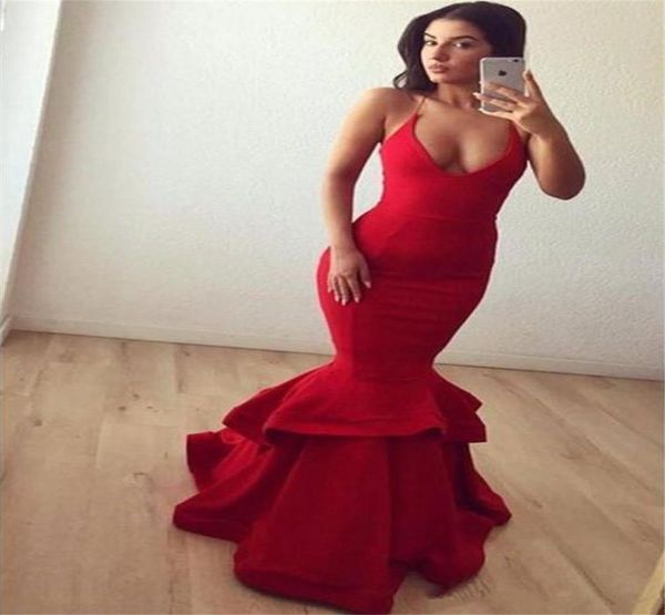 2019 elegant long red mermaid prom dresses spaghetti straps v neck backless evening party gowns formal special occasion1587339, Black
2019 elegant long red mermaid prom dresses spaghetti straps v neck backless evening party gowns formal special occasion1587339, Black