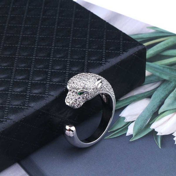 designer luxury cait brand tier fashionable domineering copper set zircon opening semi diamond leopard shaped animal female bracelet ring, Silver
designer luxury cait brand tier fashionable domineering copper set zircon opening semi diamond leopard shaped animal female bracelet ring, Silver